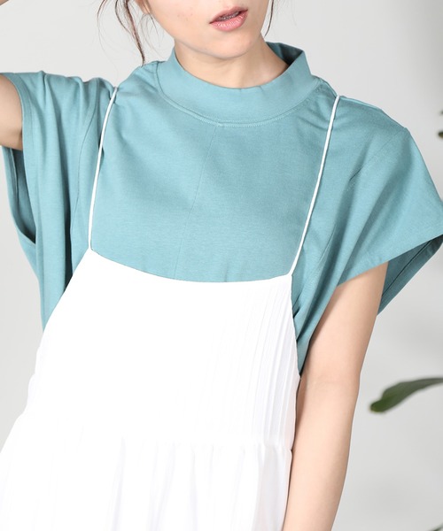 aity（アイティ）の「ノースリーブモックネック（Tシャツ/カットソー・レディース・グリーン/グレー/ブラック/アイボリー・M）」の19枚目の写真