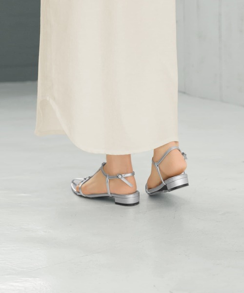 STYLE DELI（スタイルデリ）の「スラブコットンシャツワンピース（ワンピース・レディース・ホワイト/カーキ/キャメル・01/02）」の21枚目の写真