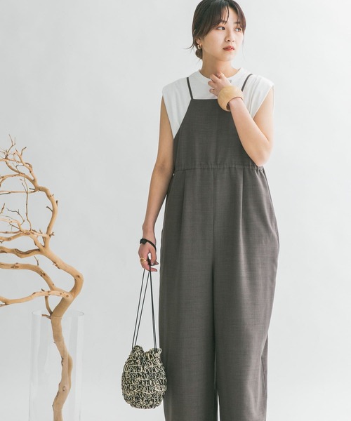 KBF（ケイビーエフ）の「WIDEキャミサロペット（サロペット