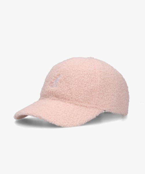 KANGOL（カンゴール）の「KANGOL/カンゴール　SMU SHEEP FUR BASEBALL（キャップ・レディース・ブラック/ライトピンク/アイボリー・ONESIZE(L)）」の3枚目の写真
