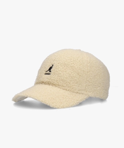 KANGOL（カンゴール）の「KANGOL/カンゴール　SMU SHEEP FUR BASEBALL（キャップ・レディース・ブラック/ライトピンク/アイボリー・ONESIZE(L)）」の2枚目の写真