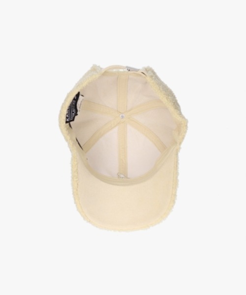 KANGOL（カンゴール）の「KANGOL/カンゴール　SMU SHEEP FUR BASEBALL（キャップ・レディース・ブラック/ライトピンク/アイボリー・ONESIZE(L)）」の9枚目の写真