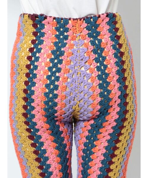 jouetie(ジュエティ)の「クロシェフレアパンツ【セットアップ対応】(その他パンツ・レディース・ブラック/イエロー・MEDIUM)」の15枚目の写真