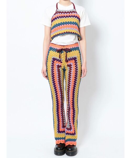 jouetie(ジュエティ)の「クロシェフレアパンツ【セットアップ対応】(その他パンツ・レディース・ブラック/イエロー・MEDIUM)」の17枚目の写真