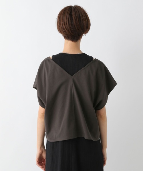 LEPSIM(レプシィム)の「ショートベスト*アメスリワンピース 199309(ワンピース・レディース・ベージュ/オフホワイト/ブラック・FREE)」の15枚目の写真