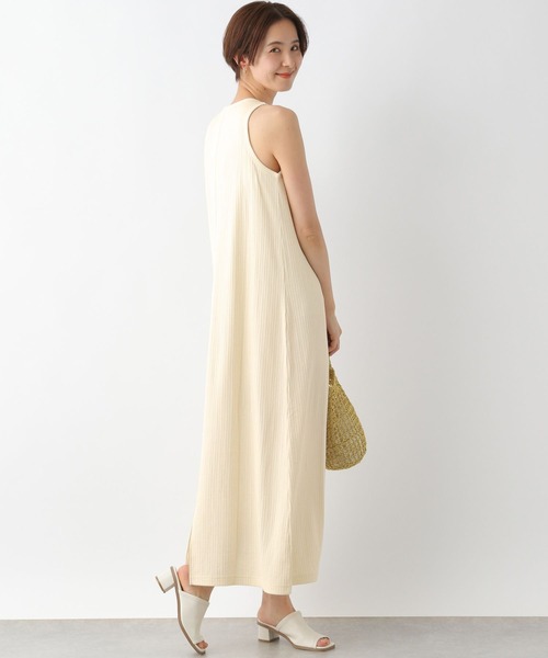 LEPSIM(レプシィム)の「ショートベスト*アメスリワンピース 199309(ワンピース・レディース・ベージュ/オフホワイト/ブラック・FREE)」の6枚目の写真