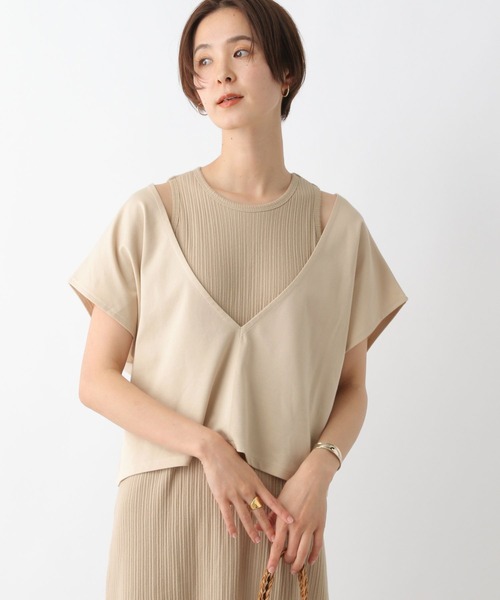 LEPSIM(レプシィム)の「ショートベスト*アメスリワンピース 199309(ワンピース・レディース・ベージュ/オフホワイト/ブラック・FREE)」の10枚目の写真