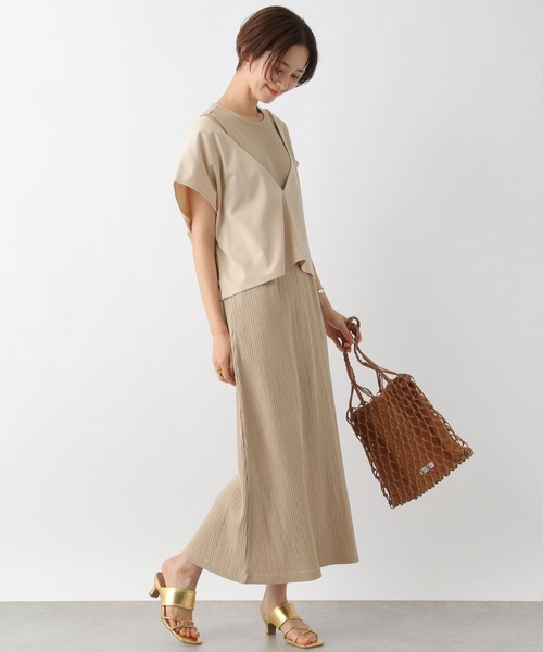 LEPSIM(レプシィム)の「ショートベスト*アメスリワンピース 199309(ワンピース・レディース・ベージュ/オフホワイト/ブラック・FREE)」の11枚目の写真