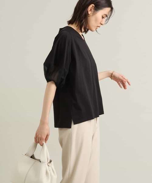 シアーランタンスリーブカットソー