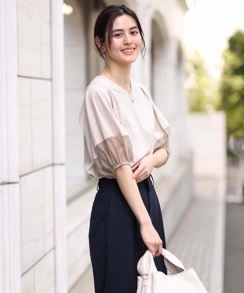 シアーランタンスリーブカットソー