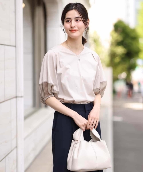 シアーランタンスリーブカットソー