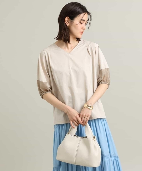 シアーランタンスリーブカットソー