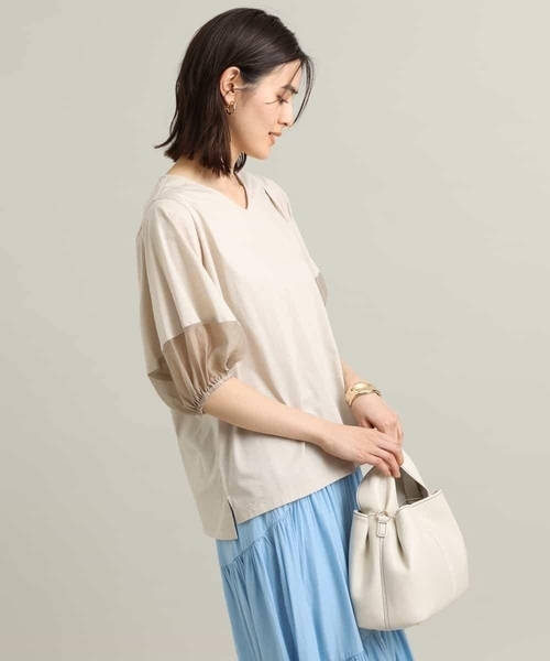 シアーランタンスリーブカットソー