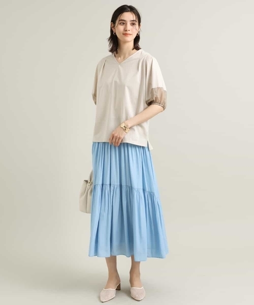 シアーランタンスリーブカットソー