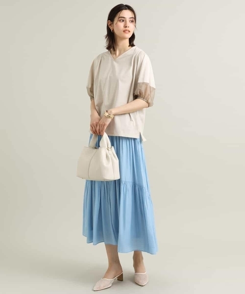 シアーランタンスリーブカットソー