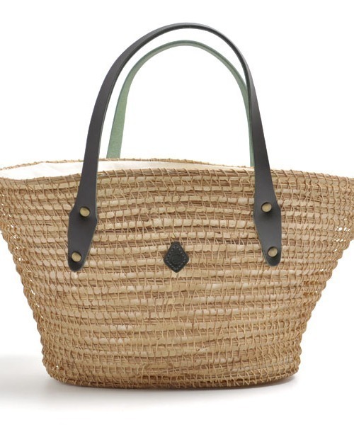 CLEDRAN（クレドラン）の「CL3526 PLAM FIBER BASKT カゴバッグ（かごバッグ・レディース・ブラック/グリーン/ホワイト・FREE）」の3枚目の写真