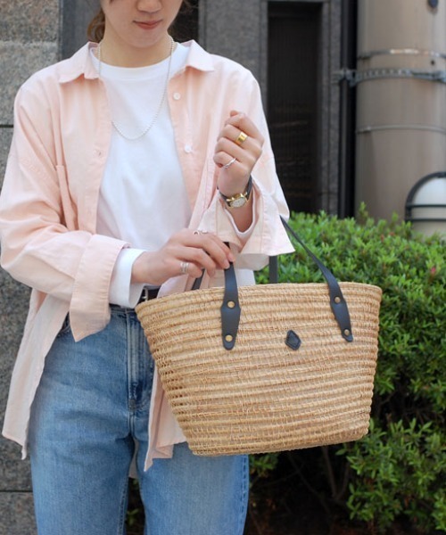 CLEDRAN（クレドラン）の「CL3526 PLAM FIBER BASKT カゴバッグ（かごバッグ・レディース・ブラック/グリーン/ホワイト・FREE）」の12枚目の写真