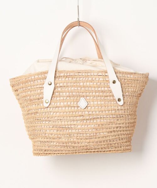 CLEDRAN（クレドラン）の「CL3526 PLAM FIBER BASKT カゴバッグ（かごバッグ・レディース・ブラック/グリーン/ホワイト・FREE）」の15枚目の写真