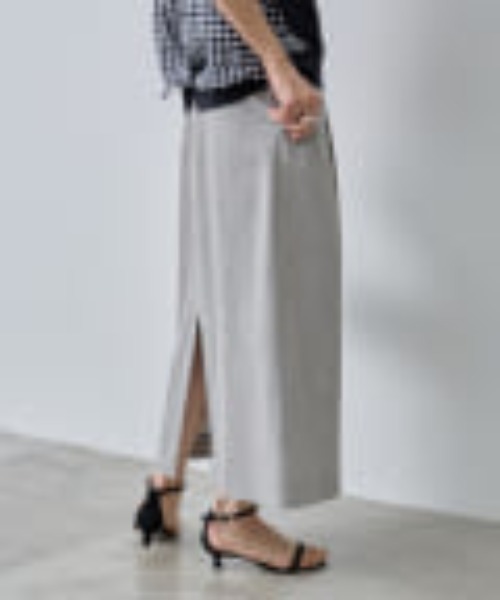 BEARDSLEY（ビアズリー）の「ピンタック コクーン ストレートスカート（スカート・レディース・ベージュ/グレー・FREE）」の12枚目の写真