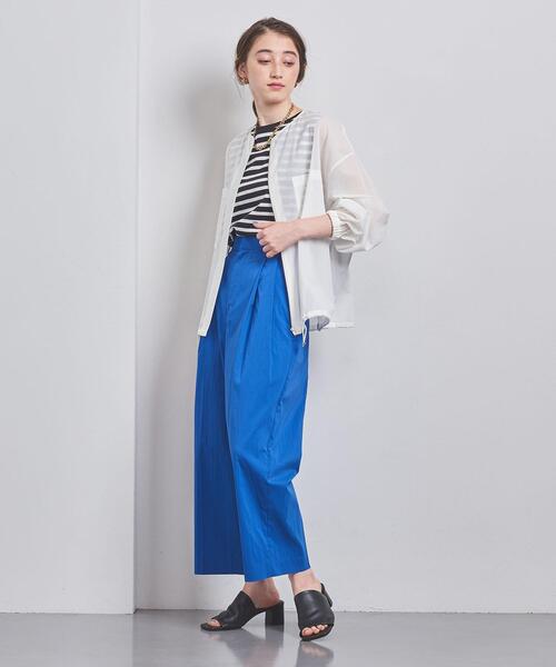 23年モデル✨美品 ユナイテッドアローズ シアーブルゾン ライトアウター 白 UNITED ARROWS（ユナイテッドアローズ）の「シアー ブルゾン