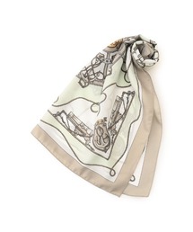 Perfect Suit FActory | イタリア製　船具柄スカーフ　グレー/ブラウン/ブルー(バンダナ/スカーフ)