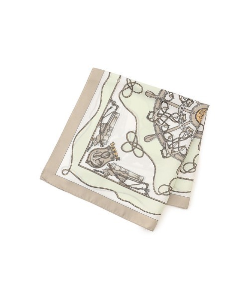 Perfect Suit FActory（パーフェクトスーツファクトリー）の「イタリア製　船具柄スカーフ　グレー/ブラウン/ブルー（バンダナ/スカーフ・レディース・ライトグレー/ブルー/ブラウン・FREE）」の12枚目の写真