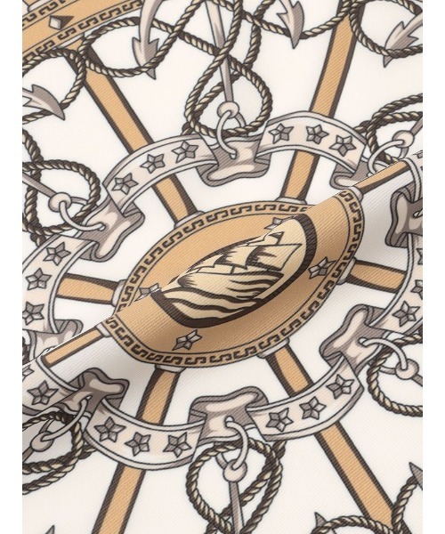 Perfect Suit FActory（パーフェクトスーツファクトリー）の「イタリア製　船具柄スカーフ　グレー/ブラウン/ブルー（バンダナ/スカーフ・レディース・ライトグレー/ブルー/ブラウン・FREE）」の11枚目の写真