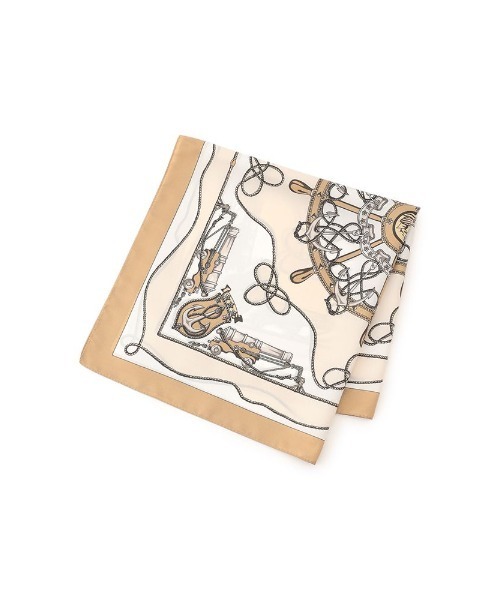 Perfect Suit FActory（パーフェクトスーツファクトリー）の「イタリア製　船具柄スカーフ　グレー/ブラウン/ブルー（バンダナ/スカーフ・レディース・ライトグレー/ブルー/ブラウン・FREE）」の8枚目の写真