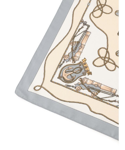 Perfect Suit FActory（パーフェクトスーツファクトリー）の「イタリア製　船具柄スカーフ　グレー/ブラウン/ブルー（バンダナ/スカーフ・レディース・ライトグレー/ブルー/ブラウン・FREE）」の5枚目の写真