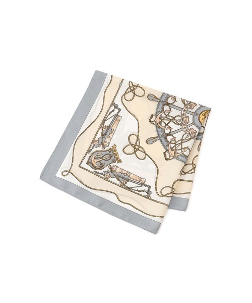 Perfect Suit FActory（パーフェクトスーツファクトリー）の「イタリア製　船具柄スカーフ　グレー/ブラウン/ブルー（バンダナ/スカーフ・レディース・ライトグレー/ブルー/ブラウン・FREE）」の4枚目の写真