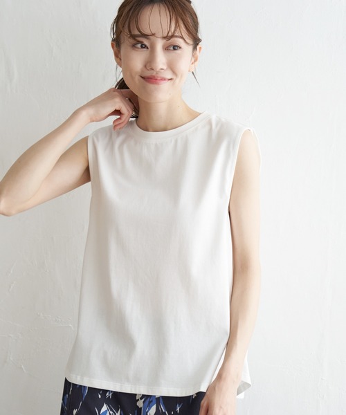 ikka(イッカ)の「シアーシャツタンクアンサンブル(シャツ/ブラウス・レディース・ベージュ/ブラック/パープル/ブルー・M/S/L)」の17枚目の写真