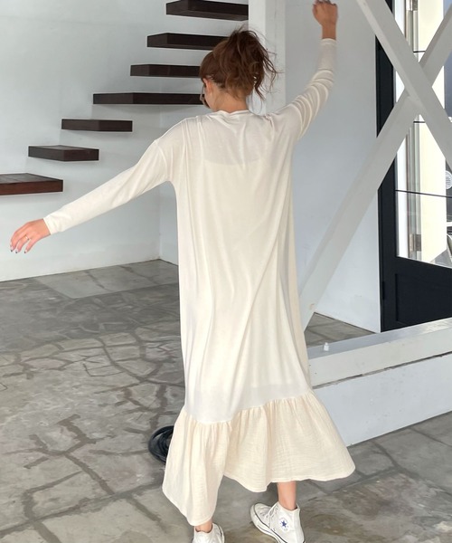 CHERI since1985（シェリ）の「マーメイドロング丈長袖ワンピース（ワンピース・レディース・ブラック/アイボリー・S/M）」の3枚目の写真