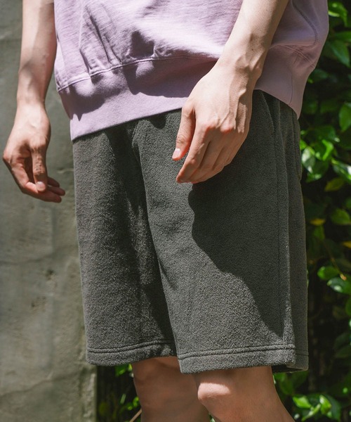 BAYFLOW（ベイフロー）の「ラフパイル ショートパンツ（その他パンツ・メンズ・オフホワイト/チャコール/ブルー・LARGE/MEDIUM）」の2枚目の写真