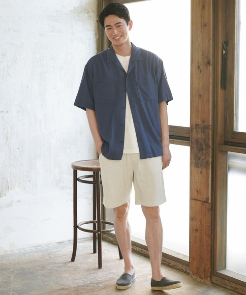 BAYFLOW（ベイフロー）の「ラフパイル ショートパンツ（その他パンツ・メンズ・オフホワイト/チャコール/ブルー・LARGE/MEDIUM）」の4枚目の写真