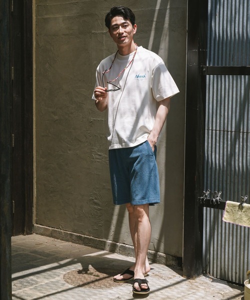 BAYFLOW（ベイフロー）の「ラフパイル ショートパンツ（その他パンツ・メンズ・オフホワイト/チャコール/ブルー・LARGE/MEDIUM）」の8枚目の写真