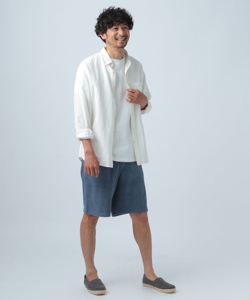 BAYFLOW（ベイフロー）の「ラフパイル ショートパンツ（その他パンツ・メンズ・オフホワイト/チャコール/ブルー・LARGE/MEDIUM）」の16枚目の写真