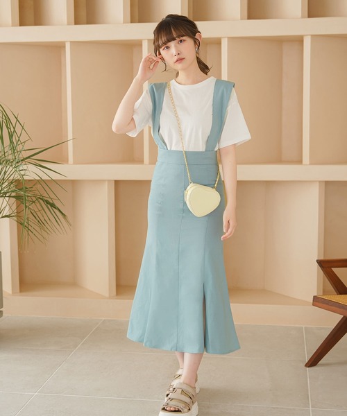 moulis'（ムーリス）の「ストラップマーメイドスカート（スカート・レディース・ホワイト/ブラック/ブルー・SMALL/MEDIUM/LARGE）」の10枚目の写真