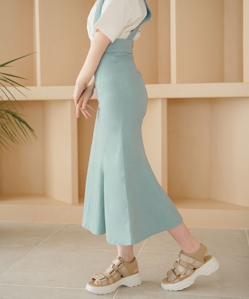 moulis'（ムーリス）の「ストラップマーメイドスカート（スカート・レディース・ホワイト/ブラック/ブルー・SMALL/MEDIUM/LARGE）」の14枚目の写真