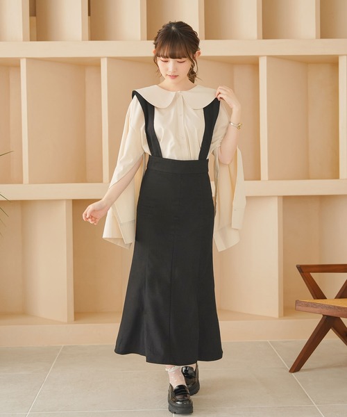 moulis'（ムーリス）の「ストラップマーメイドスカート（スカート・レディース・ホワイト/ブラック/ブルー・SMALL/MEDIUM/LARGE）」の11枚目の写真