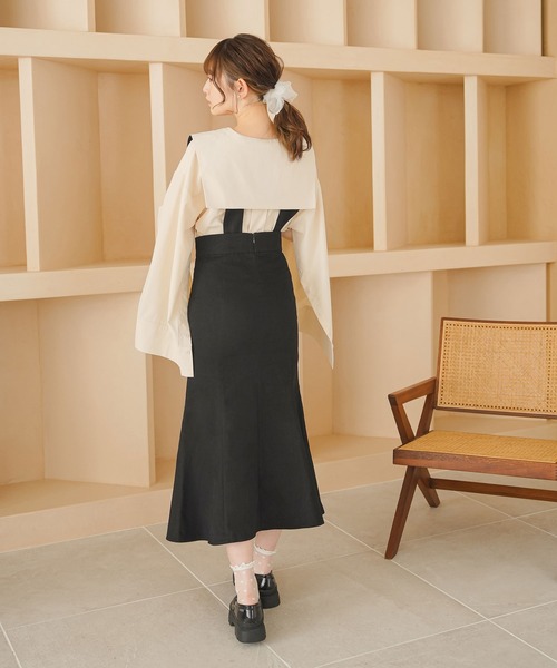 moulis'（ムーリス）の「ストラップマーメイドスカート（スカート・レディース・ホワイト/ブラック/ブルー・SMALL/MEDIUM/LARGE）」の15枚目の写真