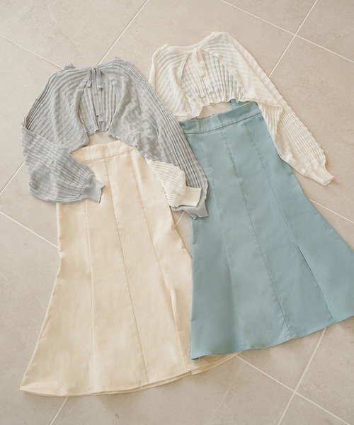 moulis'（ムーリス）の「ストラップマーメイドスカート（スカート・レディース・ホワイト/ブラック/ブルー・SMALL/MEDIUM/LARGE）」の6枚目の写真