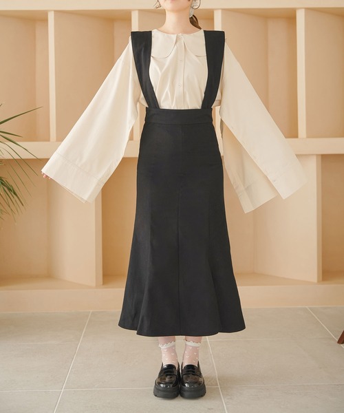 moulis'（ムーリス）の「ストラップマーメイドスカート（スカート・レディース・ホワイト/ブラック/ブルー・SMALL/MEDIUM/LARGE）」の9枚目の写真