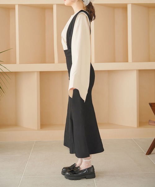 moulis'（ムーリス）の「ストラップマーメイドスカート（スカート・レディース・ホワイト/ブラック/ブルー・SMALL/MEDIUM/LARGE）」の12枚目の写真