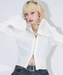 17HR（セブンティーンアワーズ）の「ダブルジップリブニット