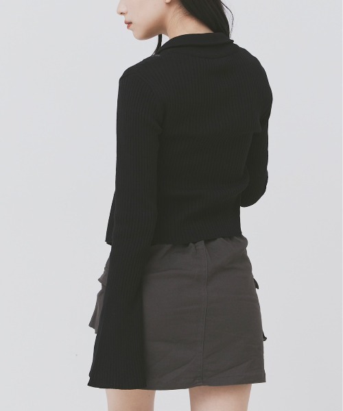 17HR（セブンティーンアワーズ）の「ダブルジップリブニット