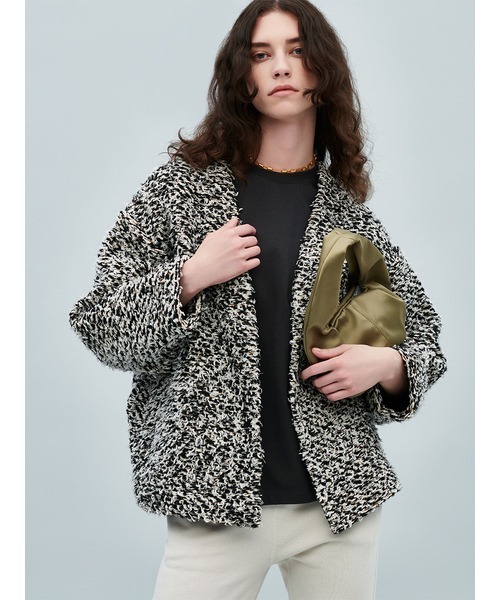 Mila Owen（ミラオーウェン）の「クルーネックベーシックハイラインTシャツ【マシーンウォッシャブル】（Tシャツ/カットソー・レディース・ホワイト/チャコールグレー/ブルー/ラベンダー・1/0）」の5枚目の写真