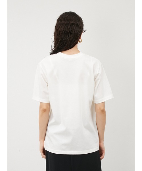 Mila Owen（ミラオーウェン）の「クルーネックベーシックハイラインTシャツ【マシーンウォッシャブル】（Tシャツ/カットソー・レディース・ホワイト/チャコールグレー/ブルー/ラベンダー・1/0）」の7枚目の写真