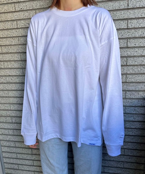 STARTER BLUE LABEL(スターターブルーレーベル)の「STARTER / BIG長袖Tシャツ / STBL-1634092(Tシャツ/カットソー・メンズ・モカ/ネイビー/ホワイト/ライトグレー/カーキ/ブラック/グレー/ラベンダー・LARGE/X-LARGE/XX-LARGE/SMALL/MEDIUM)」の2枚目の写真