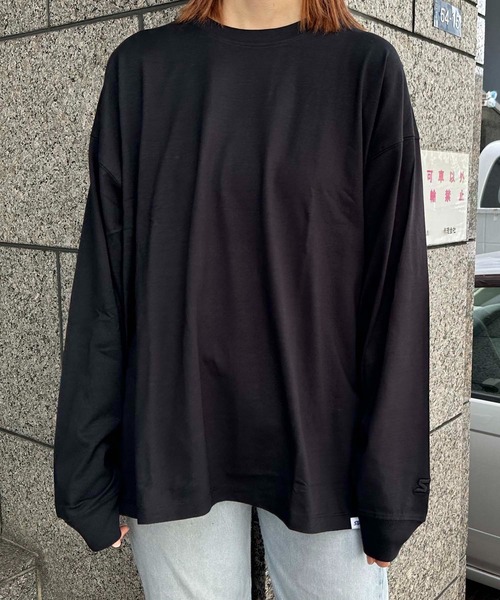 STARTER BLUE LABEL(スターターブルーレーベル)の「STARTER / BIG長袖Tシャツ / STBL-1634092(Tシャツ/カットソー・メンズ・モカ/ネイビー/ホワイト/ライトグレー/カーキ/ブラック/グレー/ラベンダー・LARGE/X-LARGE/XX-LARGE/SMALL/MEDIUM)」の3枚目の写真