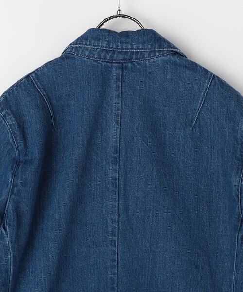 Rie Miller（リエミラー）の「金ボタンダブルデニムジャケット（テーラードジャケット・レディース・インディゴブルー・FREE）」の13枚目の写真
